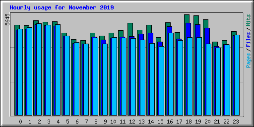 Hourly usage for November 2019